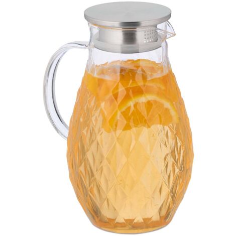 Carafe en verre avec couvercle 2 l (1/5)