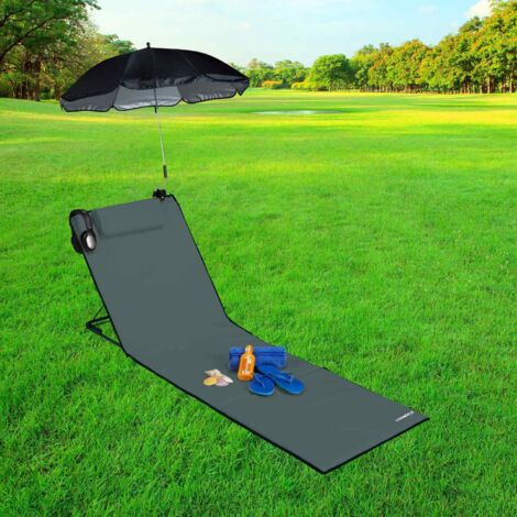 PEARL beach Tapis en Raphia : Tapis de Plage Pliable en Raphia avec poignées de Transport, 180 x 90 cm (Paille