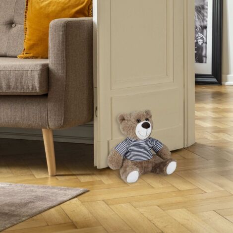 Arrêt De Porte En Fonte - Design Ours En Peluche - Déco Rétro - Occasion