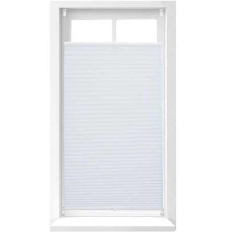 Store plissé blanc sans perçage (1/5)