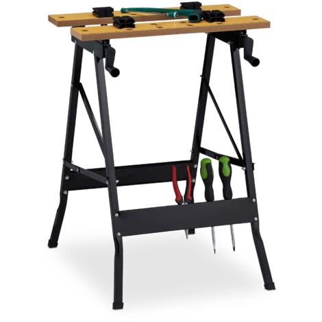 Etabli pliable avec machoires de serrage (1/5)