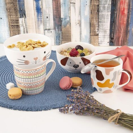 Mug En Porcelaine Buddy Le Chien Par Alex Clark - Blanc - Neuf Sous Blister
