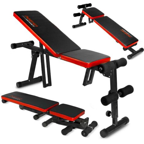Banc De Musculation Multifonction Wiltec - Charge Max 230 Kg, Support Haltères, Inclinable