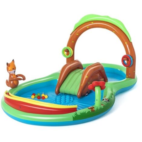 Bestway Aire de jeux avec pataugeoire Friendly Woods 295 x 199 x 130 cm (1/10)