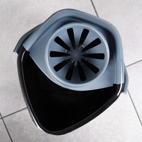 Paris Prix - Seau En Plastique ménage 7l Noir | Leroy Merlin