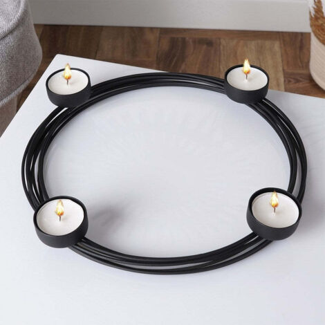 CLISPEED Bougeoir Métal Pour Bougies Chauffe-Plat - Décoration Table Élégante Dorée