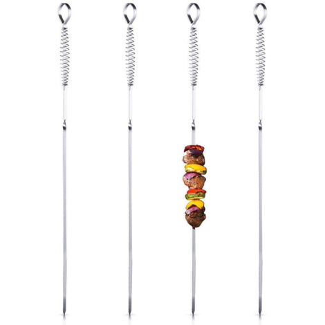 Set De Brochettes Pour Barbecue Avec Moteur, Brochette Rotative En Acier Inoxydable, 220V - 240V