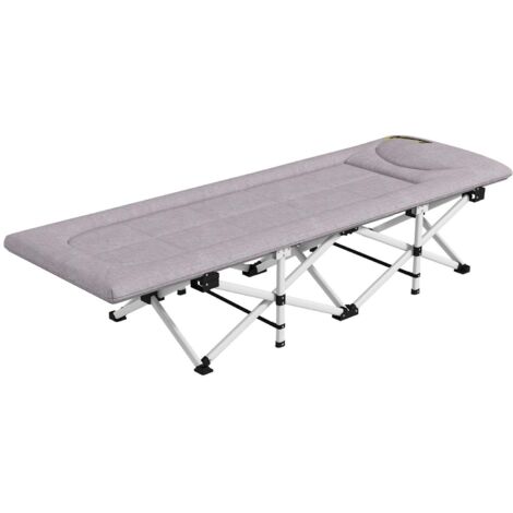 188x60cm) Lit pliant de camping Extérieur Chaise longue