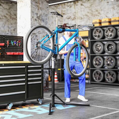 Support De Réparation Vélo BIKE HAND – Charge 50 Kg, Tête Magnétique Rotative 360° Et Hauteur Réglable