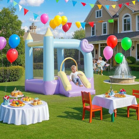Costway Château Gonflable 3-en-1 Thème Princesse avec Souffleur 480W