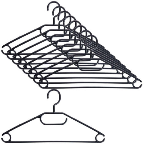 Livinja Lot De 50 Cintres Noirs Ultra-Fins Avec Crochets Rotatifs – 100% Recyclés, Antidérapants Et Gain De Place Exceptionnel