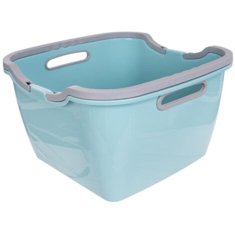 Bol pratique avec poignees rabattables pour le lavage et la vaisselle (1/3)