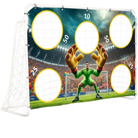 Football training goal with target sheet 180x122 cm multigarden (1/5)
