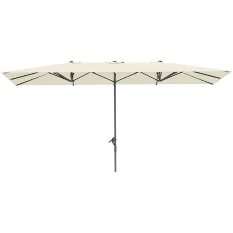 Housse Parasol Parasol Rectangulaire Sekey Gris - Support Balcon Inclus Protection Intempéries Balcon
