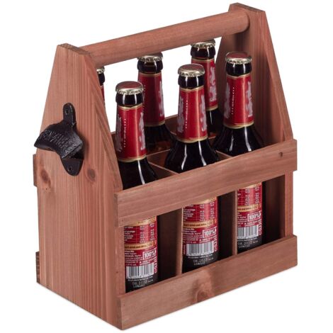 Porte-bière en bois avec décapsuleur (1/5)