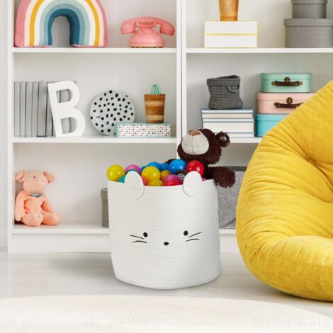 Sac De Rangement IKEA STRANDSKATA Pour Enfants - Multicolore Rayé - 5 Litres - 100% Coton