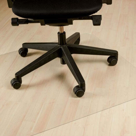 Chaise de bureau avec revêtement de sol transparent (1/5)