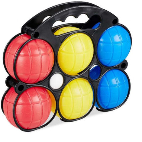 HRS GLOBAL - JEU PETANQUE ARGENT 6PCS