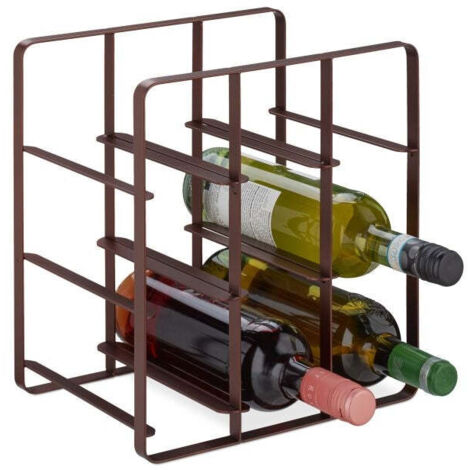 Casier à vin en métal pour 9 bouteilles (1/5)
