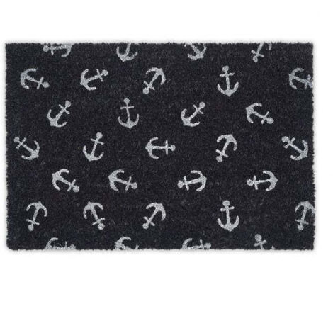 Paillasson personnalisé en fibre de coco avec n'importe quel texte, Tapis antidérapant et absorbant, Différents motifs de paillassons internes pour l' intérieur de la maison (90 x 60cm, modèle 2
