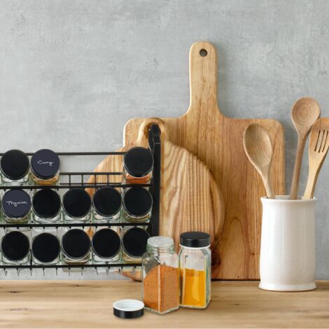 Étagère À Épices Universelle Avec Pots À Épices Et 12 Pots À Épices En