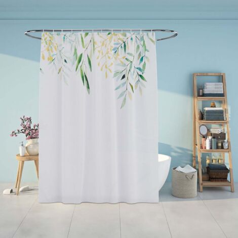 RIDEAU DE DOUCHE LASER EVA 180X200 CM - KAKI - Tendance