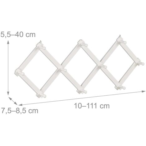 TOLIDA Lot De 4 Supports Muraux Pour Tapisserie – Cintres En Bois Avec Vis, Clips Muraux Pour Tapis, Courtepointe Et Autres Textiles, Pinces Demi-rondes, Couleur Bois Naturel