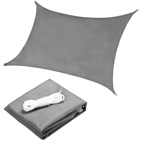 Voile dombrage carree impermeable 5x5m modernhome - gris (1/5)