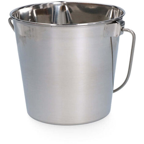 Seau inox avec couvercle – Table de cuisine