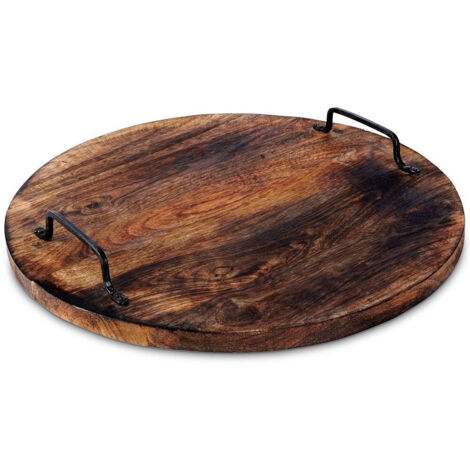 Planche a decouper en bois de manguier exotique au design unique (1/5)