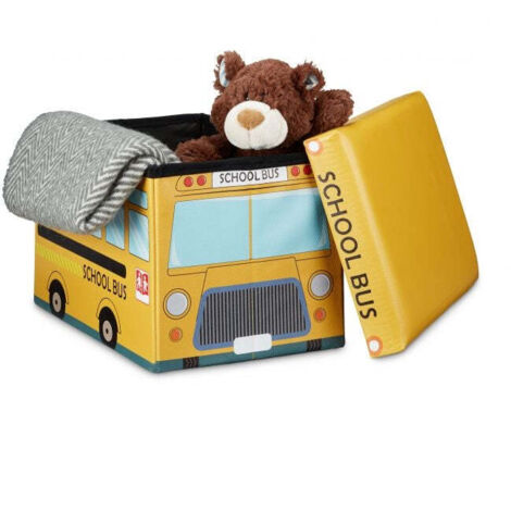 Coffre a jouets pliable avec espace de rangement (1/5)