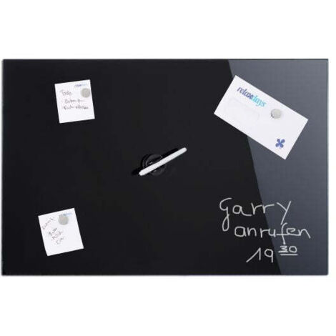 Tableau magnetique en verre noir (1/5)