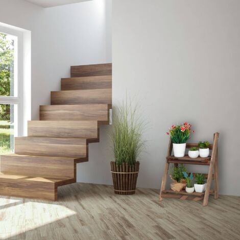 Escalier Fleur Bois Marron Foncé (1/5)