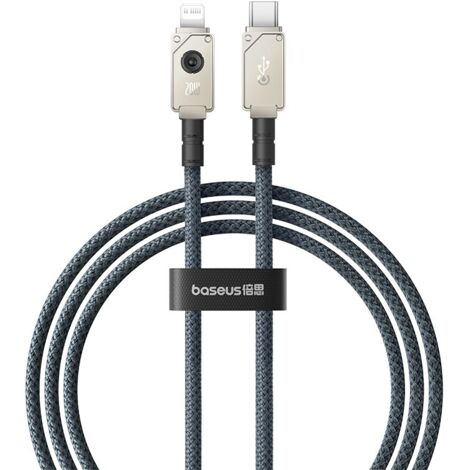 Cable de donnees de charge rapide baseus usb c - lightning 1m - blanc (1/5)