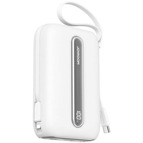 Joyroom Quick Charge 22,5W mini Powerbank avec deux câbles 20000mAh - Blanc
