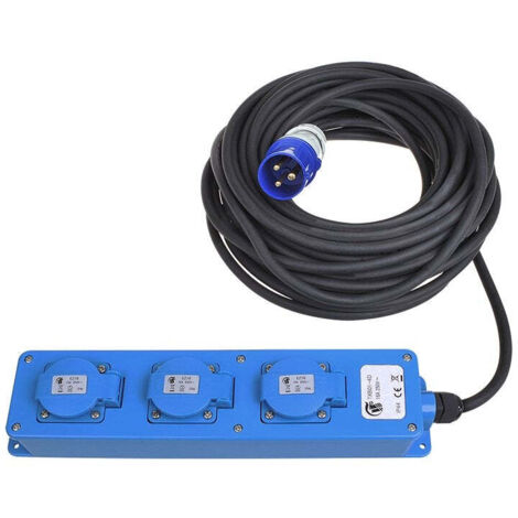 Prise cee 3 voies 20m 2xschuko 1x2 usb (1/3)