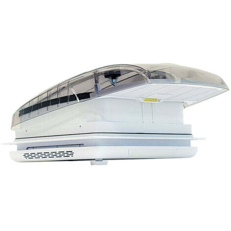 Trappe de toit deluxe 400x400 mm transparente avec ventilateur (1/2)