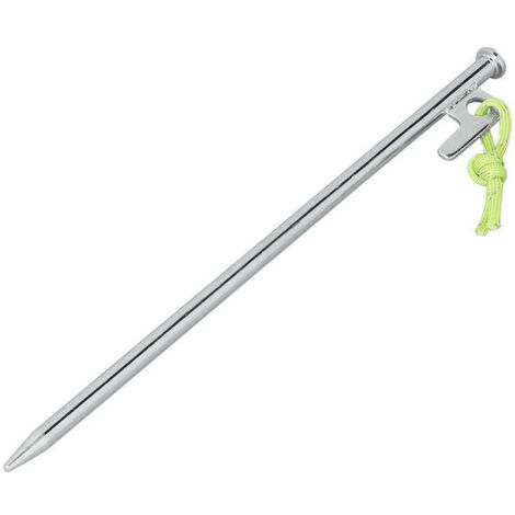 Piquet a roche 30 cm en acier galvanise avec crochet en p heavy duty (1/4)