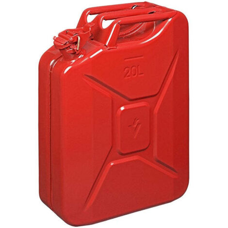 Jerrican 20l metal rouge homologue un - tuvgs (1/4)