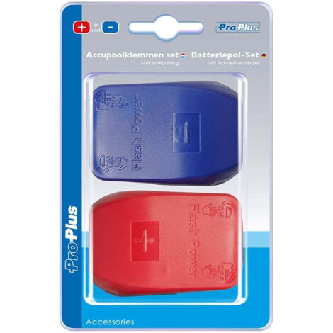 Jeu de cosses de batterie et - a degagement rapide sous blister (1/5)