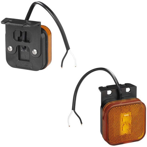 Lampada a LED con riflettore HOR 61, LED 12/24V, arancione