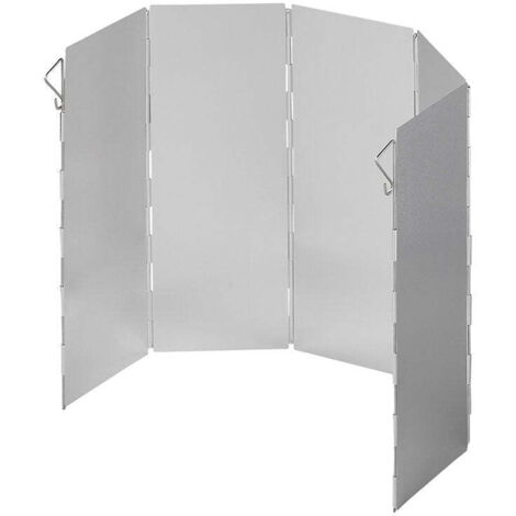 Pare brise de cuisson 5 pieces aluminium pliable 49 x 26 cm (1/5)