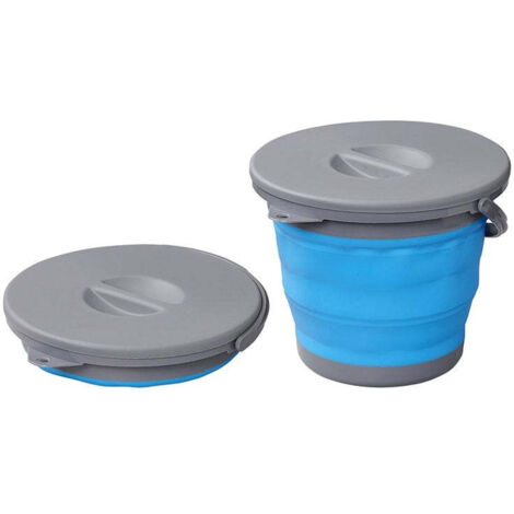 Seau Pliable Outwell Avec Couvercle – Navy Night – Pour Camping Et Voyage