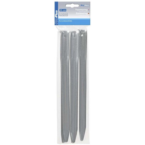 Piquet de tente 30cm metal demi rond 10 pieces en poly sac (1/5)