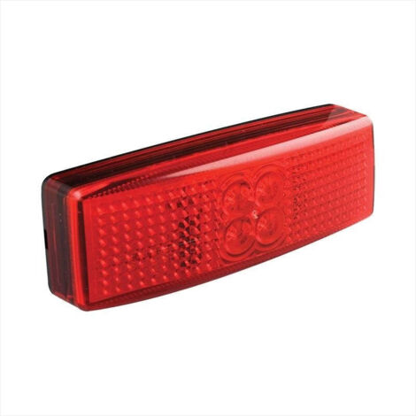 Feu de position arriere 1224v rouge 110x40mm led (1/4)