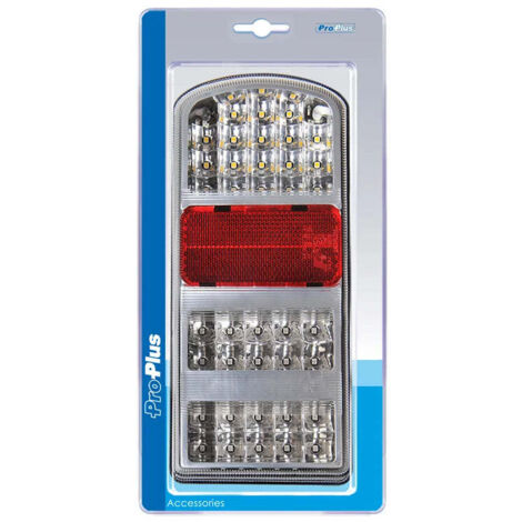 Feu arrière 5 fonctions 225x105mm 43LED droit sous blister (1/5)