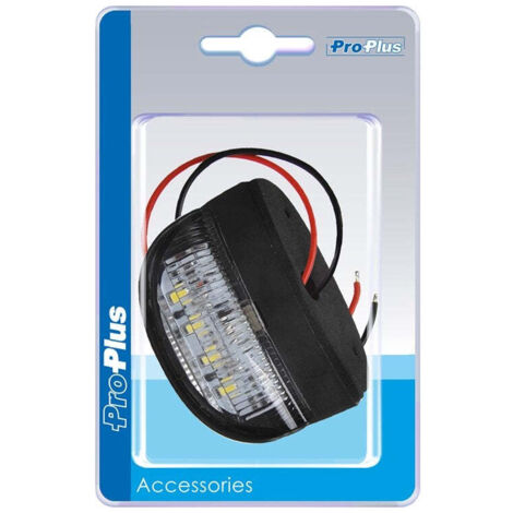 Lampe de plaque d'immatriculation 72x50mm 4LED sous blister (1/5)