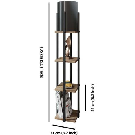 Lampadaire nora - noir naturel 81810997 81810997 81810997 81810997