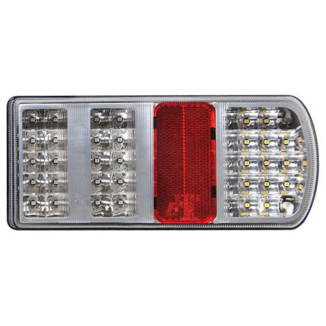 Feu arriere 5 fonctions 225x105mm 43led droit (1/5)