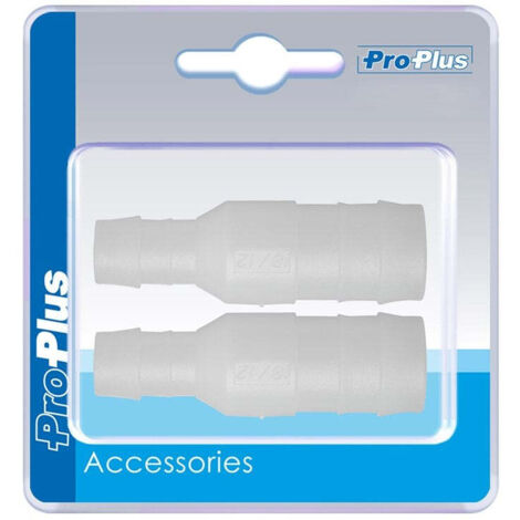 Reducteur de tuyau deau droit 19x12mm 2 pieces sous blister (1/5)